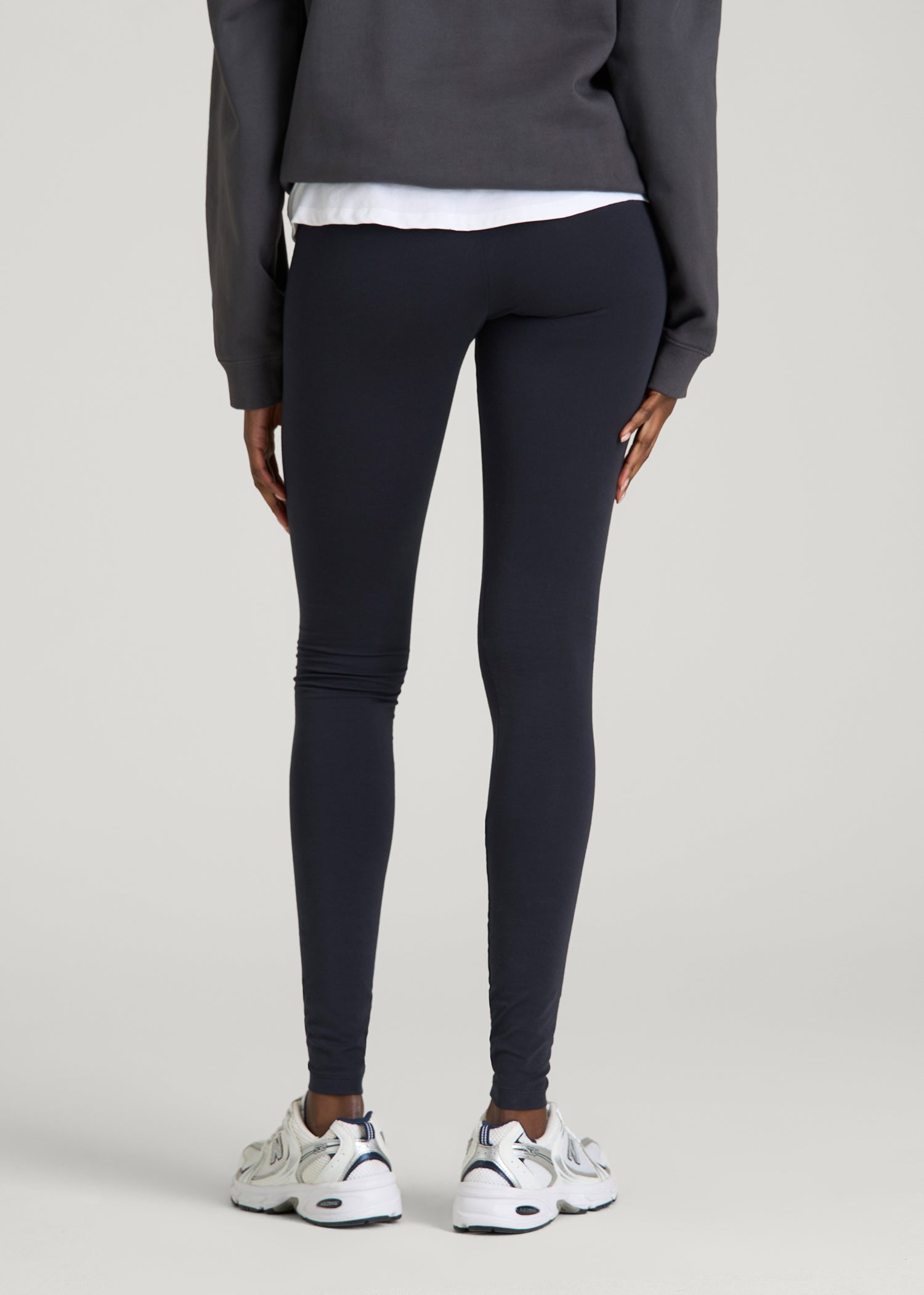 American Tall Women Cotton Leggings for Tall Women in Deep Navy