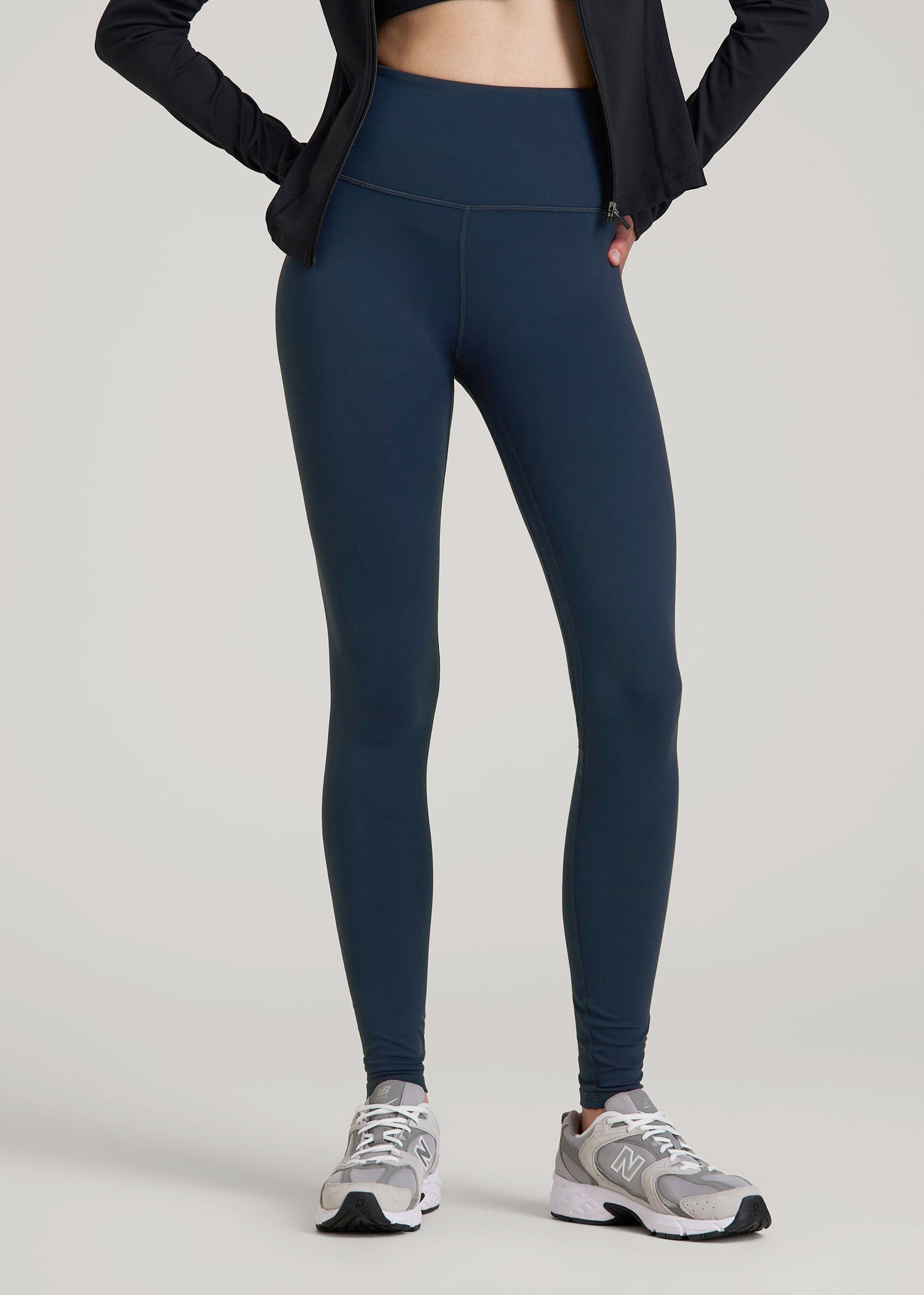 American Tall Women Balance High-Rise Leggings for Tall Women in Navy Blue