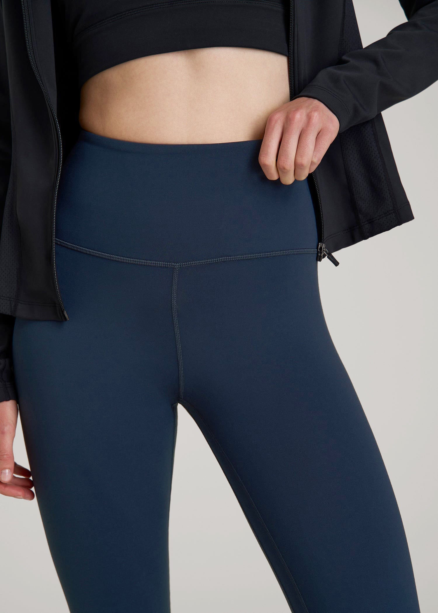 American Tall Women Balance High-Rise Leggings for Tall Women in Navy Blue
