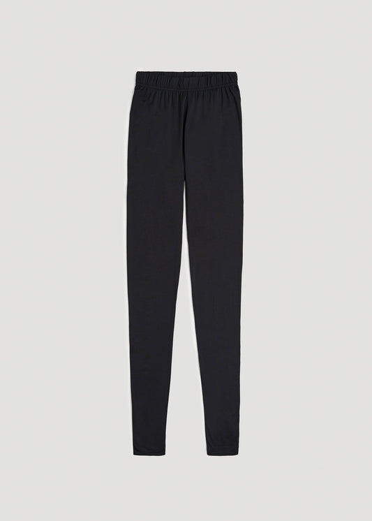 American Tall Women Base Layer Leggings for Tall Women in Black