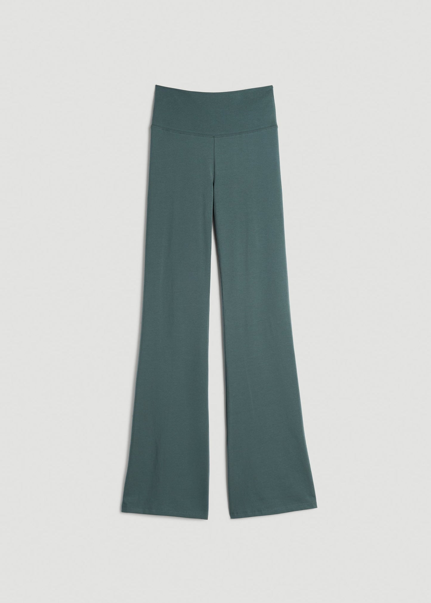 American Tall Women Cotton Flare Leggings for Tall Women in Balsam Green