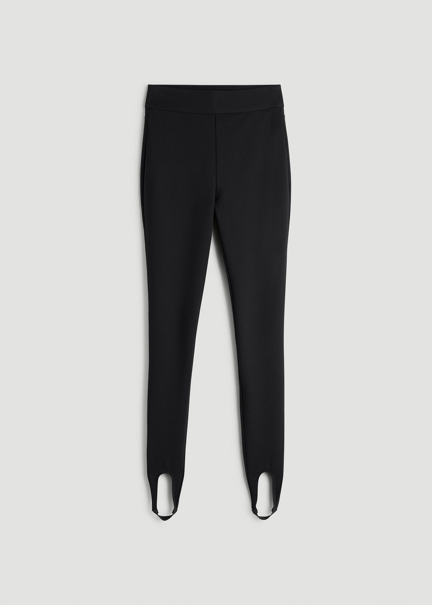 American Tall Women Soft Flex Ponte Stirrup Pants  for Tall Women in Black