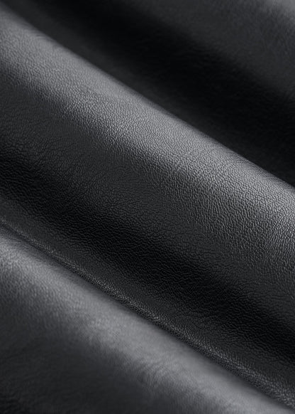 American Tall Women True Touch Leather Leggings for Tall Women in Black