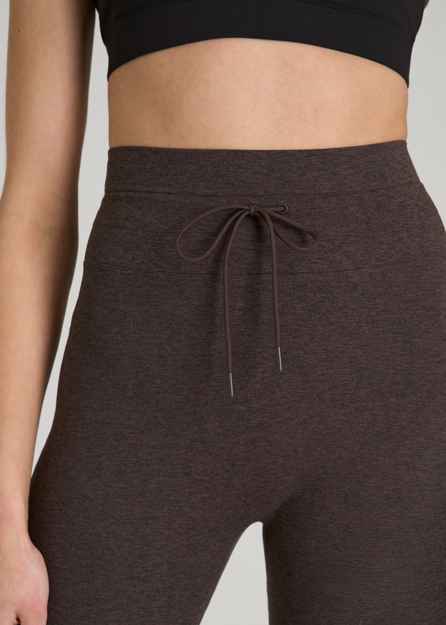 American Tall Women Ultra Soft Yoga Leggings for Tall Women in Espresso Mix