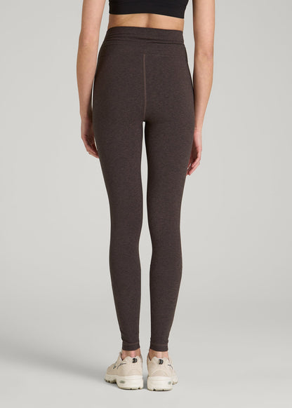 American Tall Women Ultra Soft Yoga Leggings for Tall Women in Espresso Mix