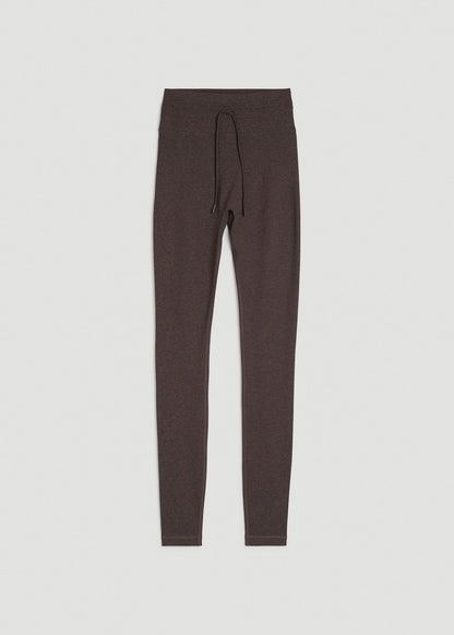 American Tall Women Ultra Soft Yoga Leggings for Tall Women in Espresso Mix