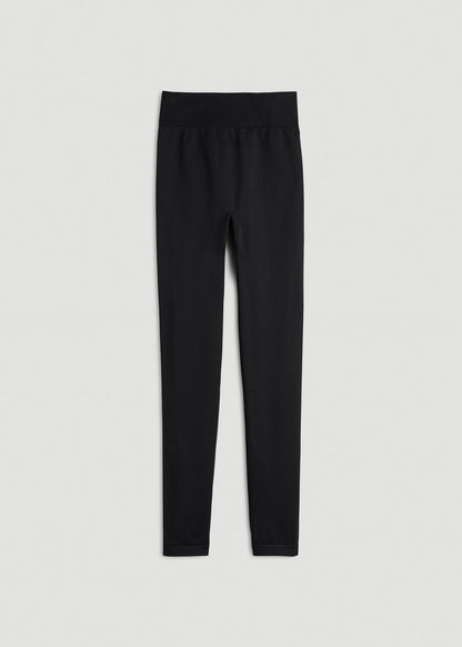 American Tall Women Seamless Leggings for Tall Women in Black