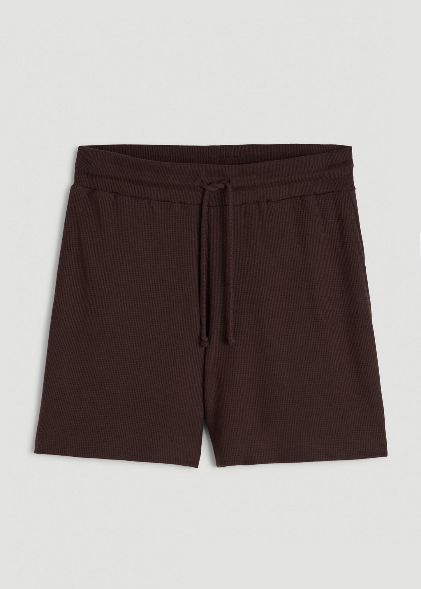 American Tall Women Waffle Sleep Shorts for Tall Women in Espresso