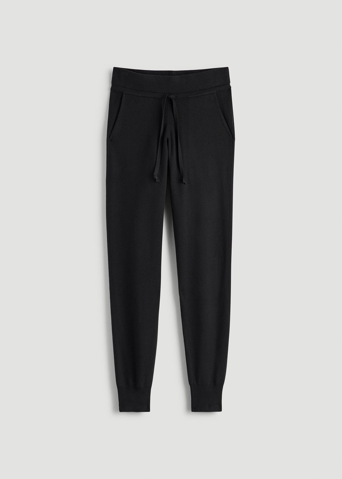 American Tall Women Knit Lounge Joggers for Tall Women in Black