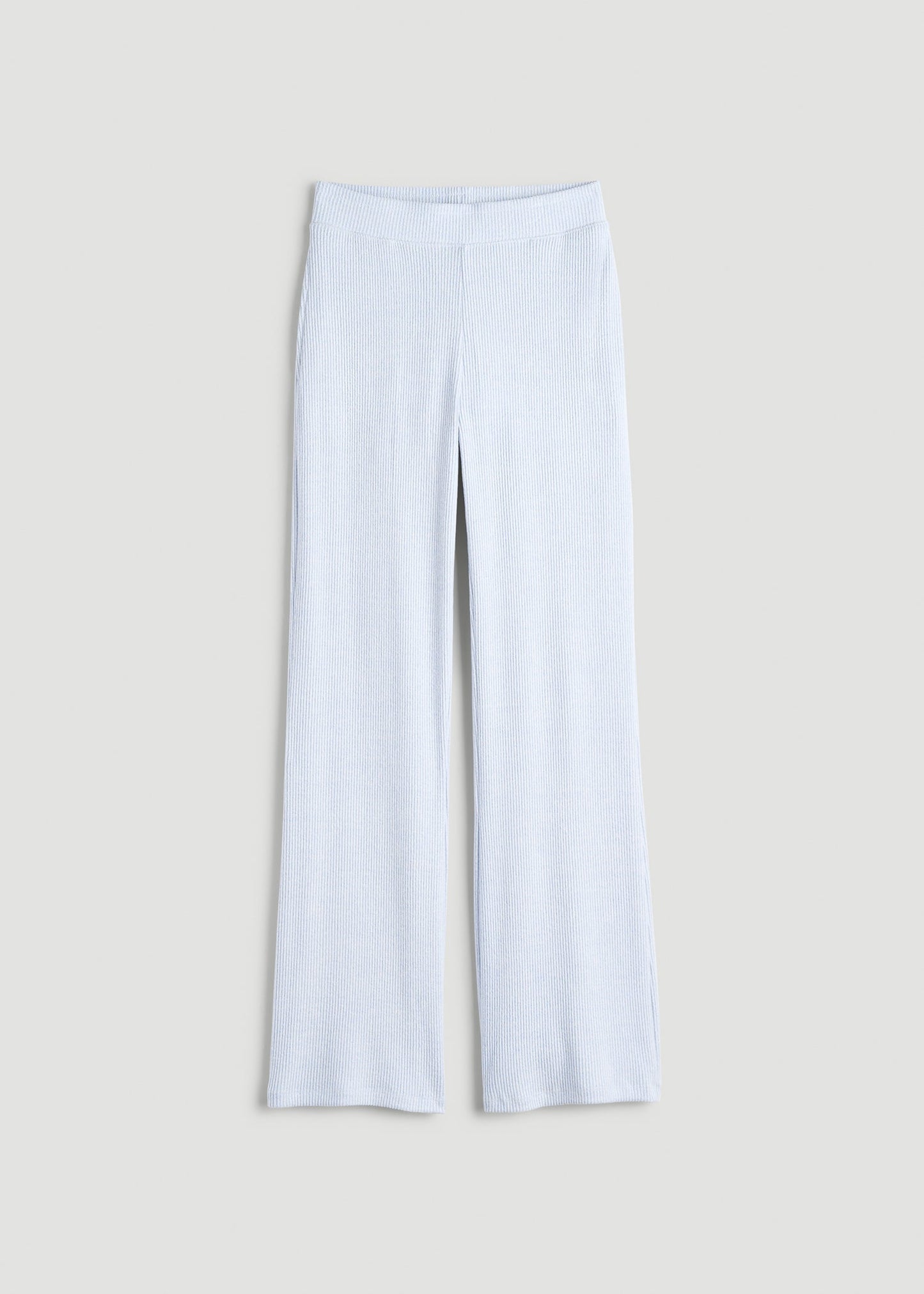 American Tall Women Women's Ribbed Flare Lounge Pants for Tall Women in Bluebird Mix