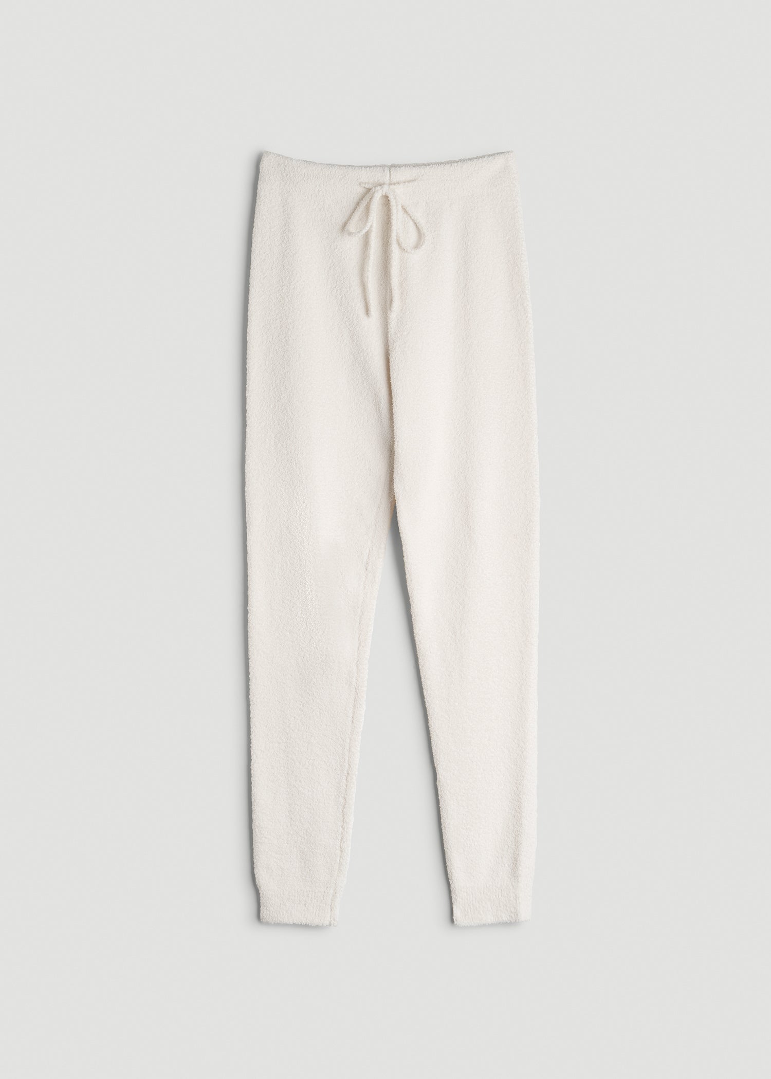 American Tall Women|Men Chenille Leggings for Tall Women in White Alyssum