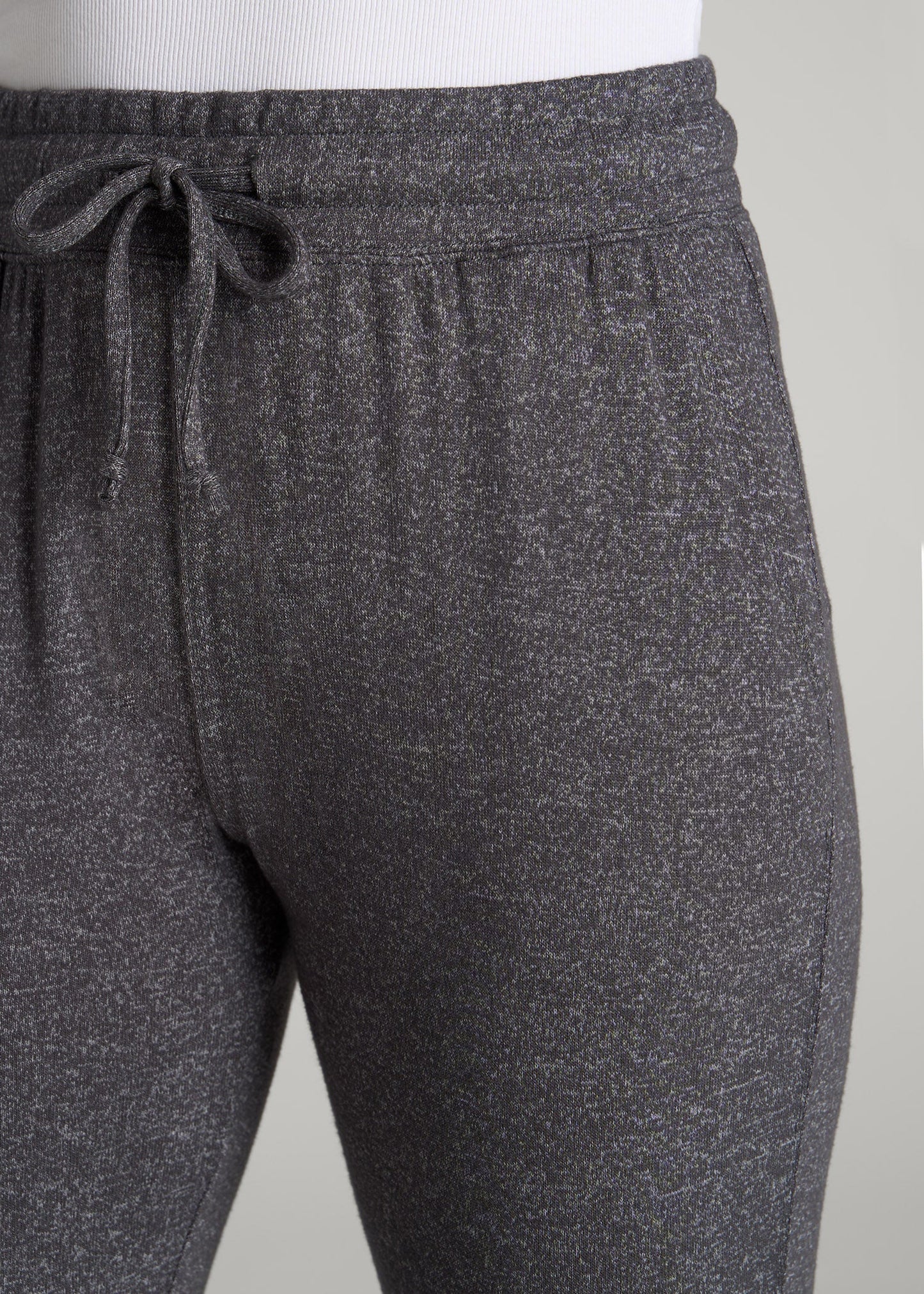 American Tall Women Cozy Lounge Joggers for Tall Women in Charcoal Mix