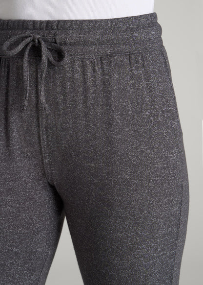 American Tall Women Cozy Lounge Joggers for Tall Women in Charcoal Mix