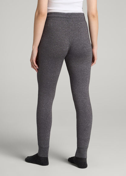 American Tall Women Cozy Lounge Joggers for Tall Women in Charcoal Mix