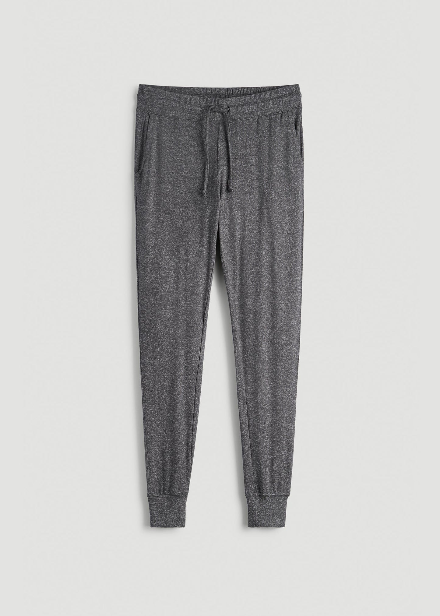 American Tall Women Cozy Lounge Joggers for Tall Women in Charcoal Mix