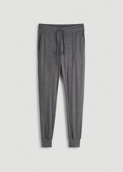 American Tall Women Cozy Lounge Joggers for Tall Women in Charcoal Mix