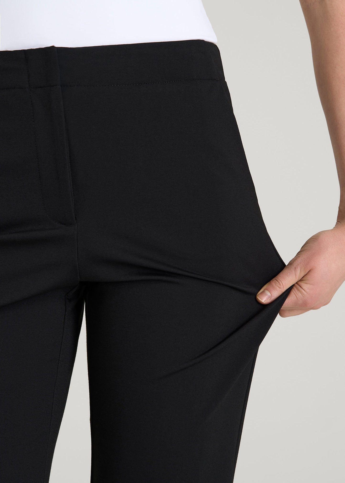 American Tall Women Freedom Flex Flare Dress Pants for Tall Women in Black