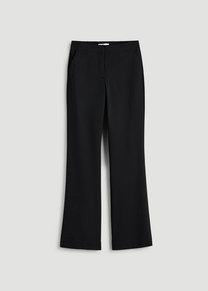American Tall Women Freedom Flex Flare Dress Pants for Tall Women in Black
