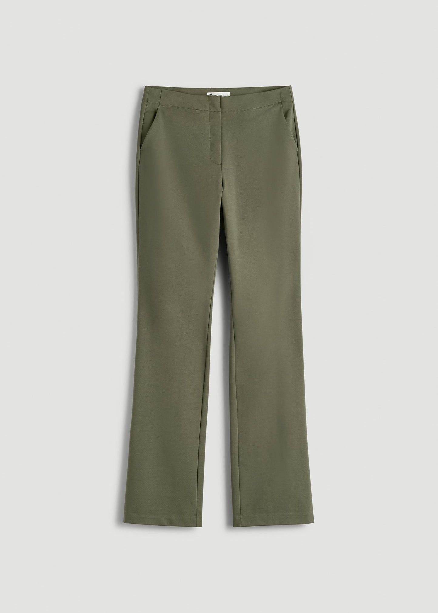 American Tall Women Freedom Flex Straight Leg Dress Pants for Tall Women in Olive