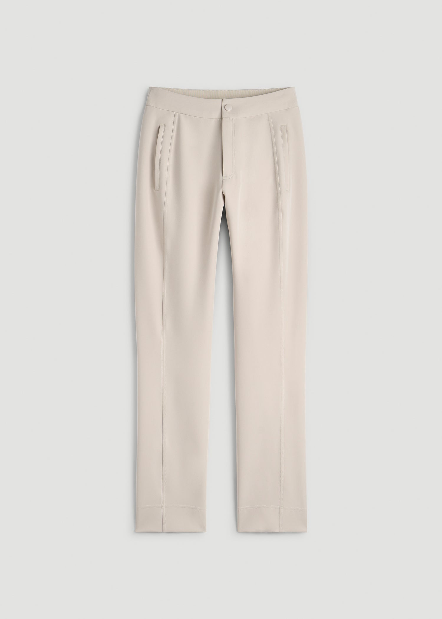 American Tall Women Traveler Tapered Fit Pant for Tall Women in Drywall Tan