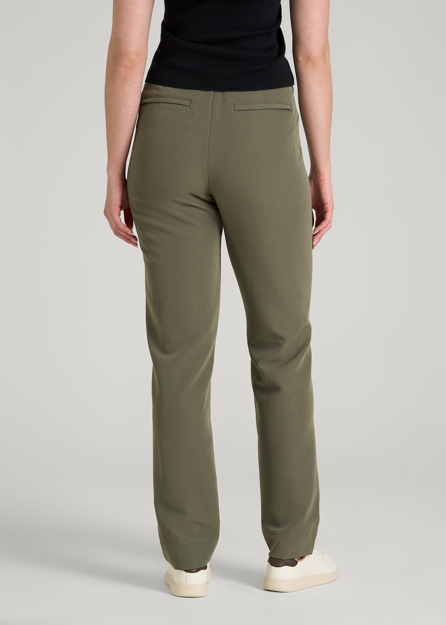 American Tall Women Traveler Tapered Fit Pant for Tall Women in Olive