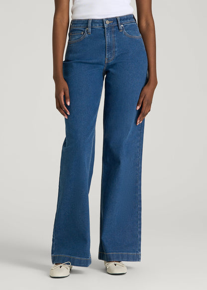 American Tall Women Luna High-Rise Wide-Leg Jeans for Tall Women in New Colorado Blue