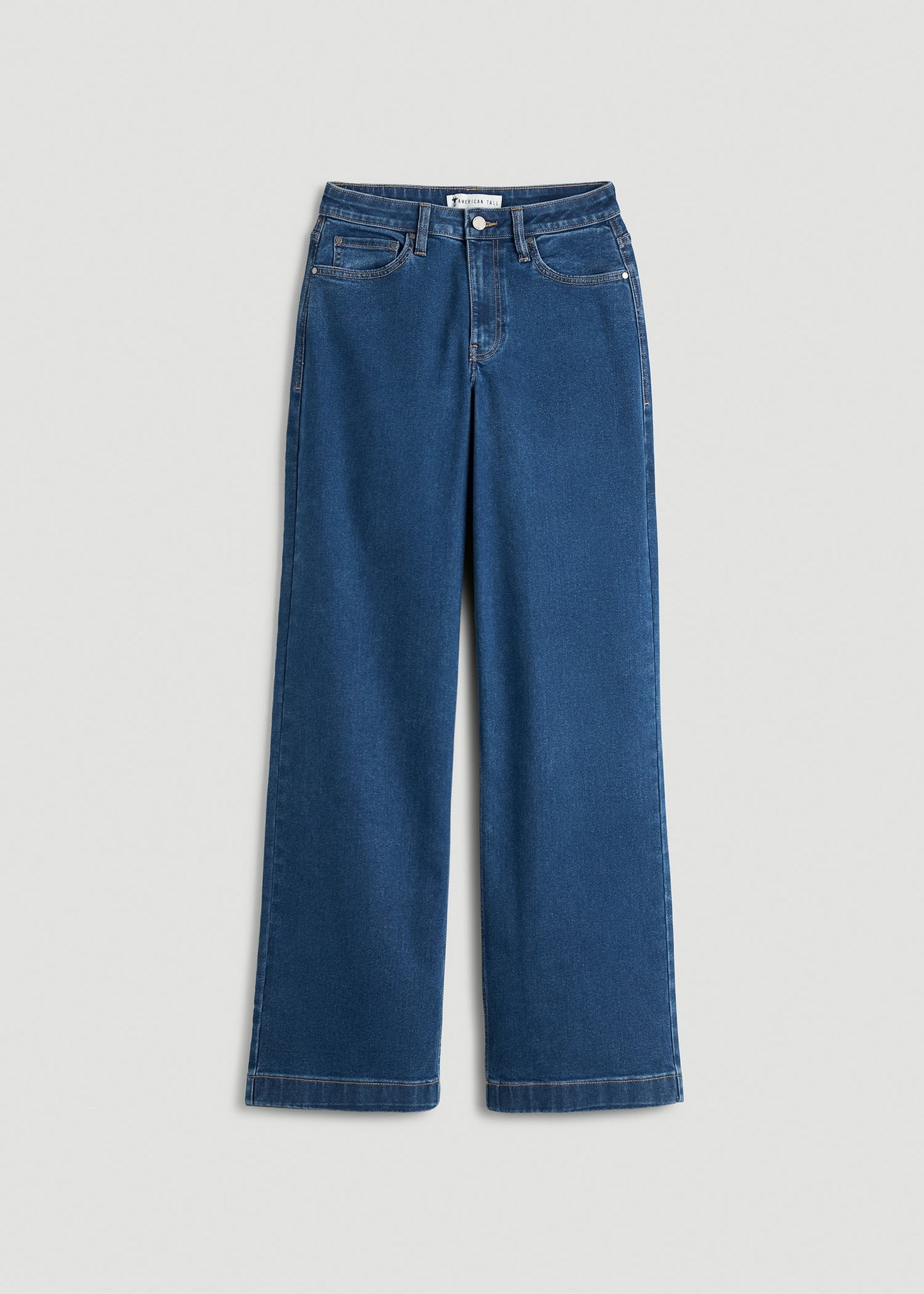 American Tall Women Luna High-Rise Wide-Leg Jeans for Tall Women in New Colorado Blue
