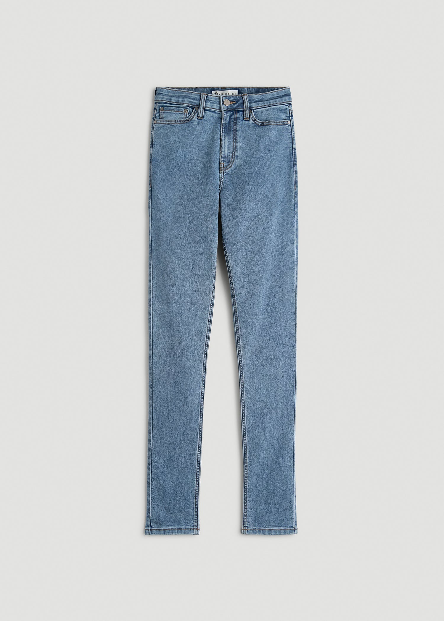 American Tall Women Georgia High-Rise Skinny Jeans for Tall Women in Perfect Blue