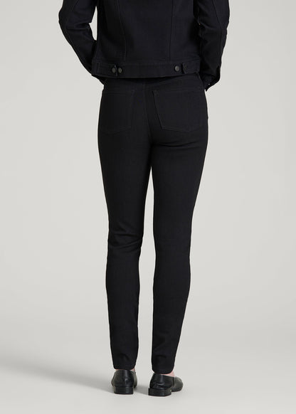 American Tall Women Georgia High-Rise Skinny Jeans for Tall Women in Optimum Black