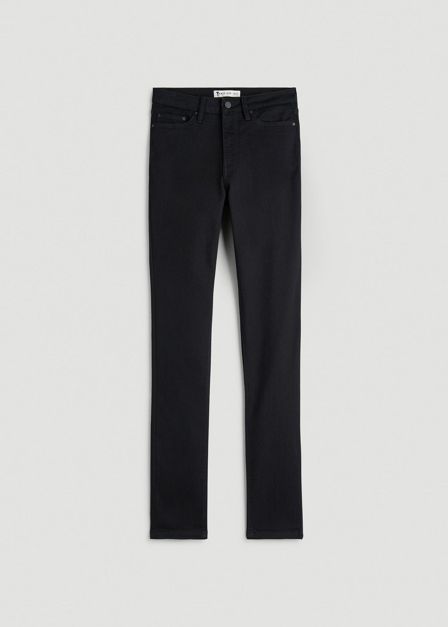 American Tall Women Georgia High-Rise Skinny Jeans for Tall Women in Optimum Black