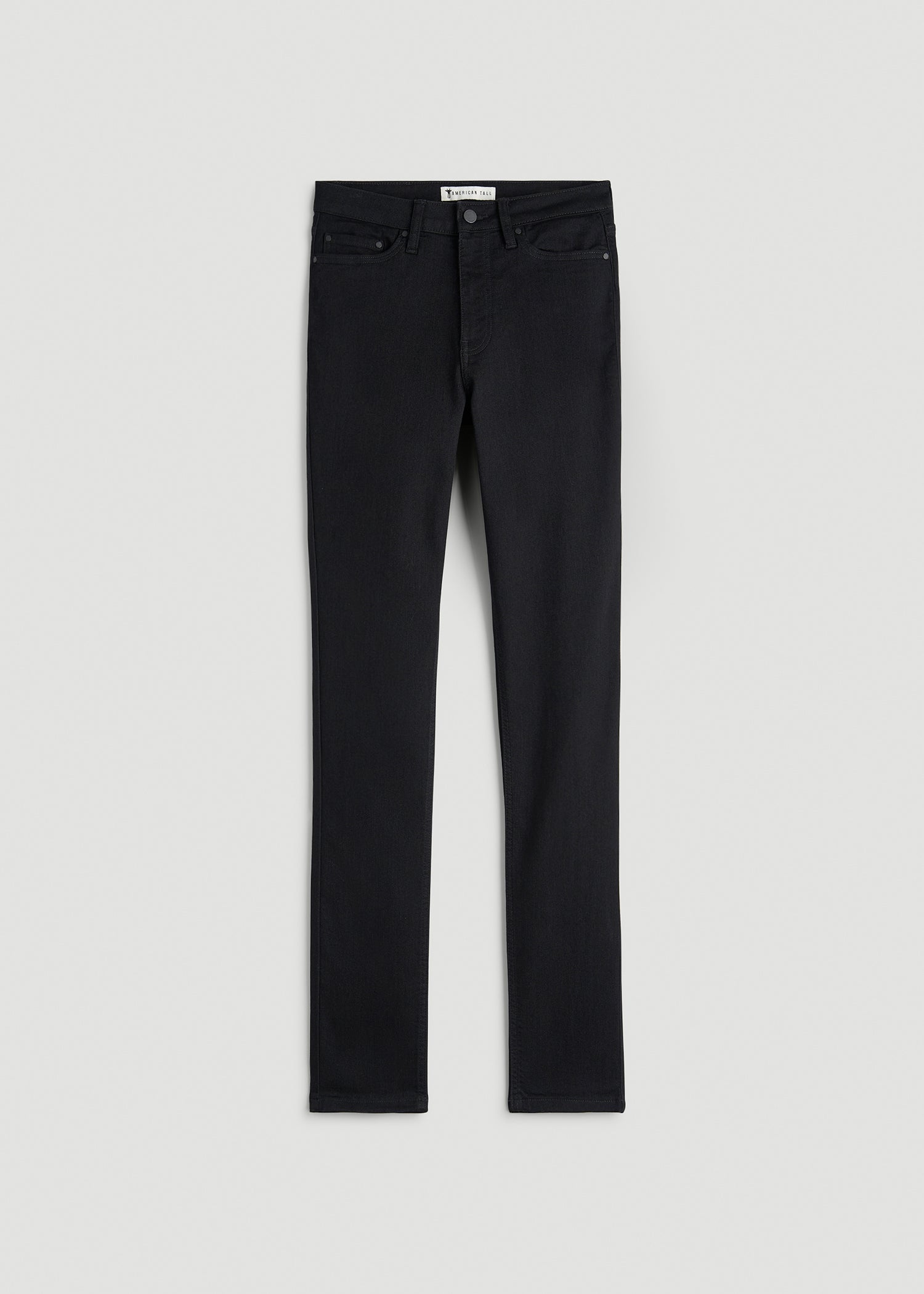 American Tall Women Georgia High-Rise Skinny Jeans for Tall Women in Optimum Black