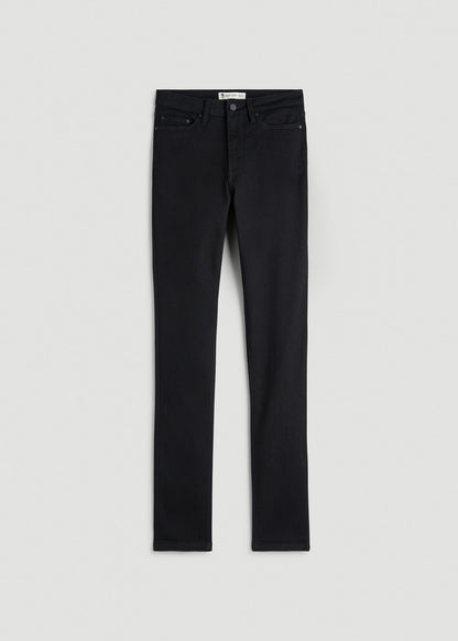 American Tall Women Georgia High-Rise Skinny Jeans for Tall Women in Optimum Black