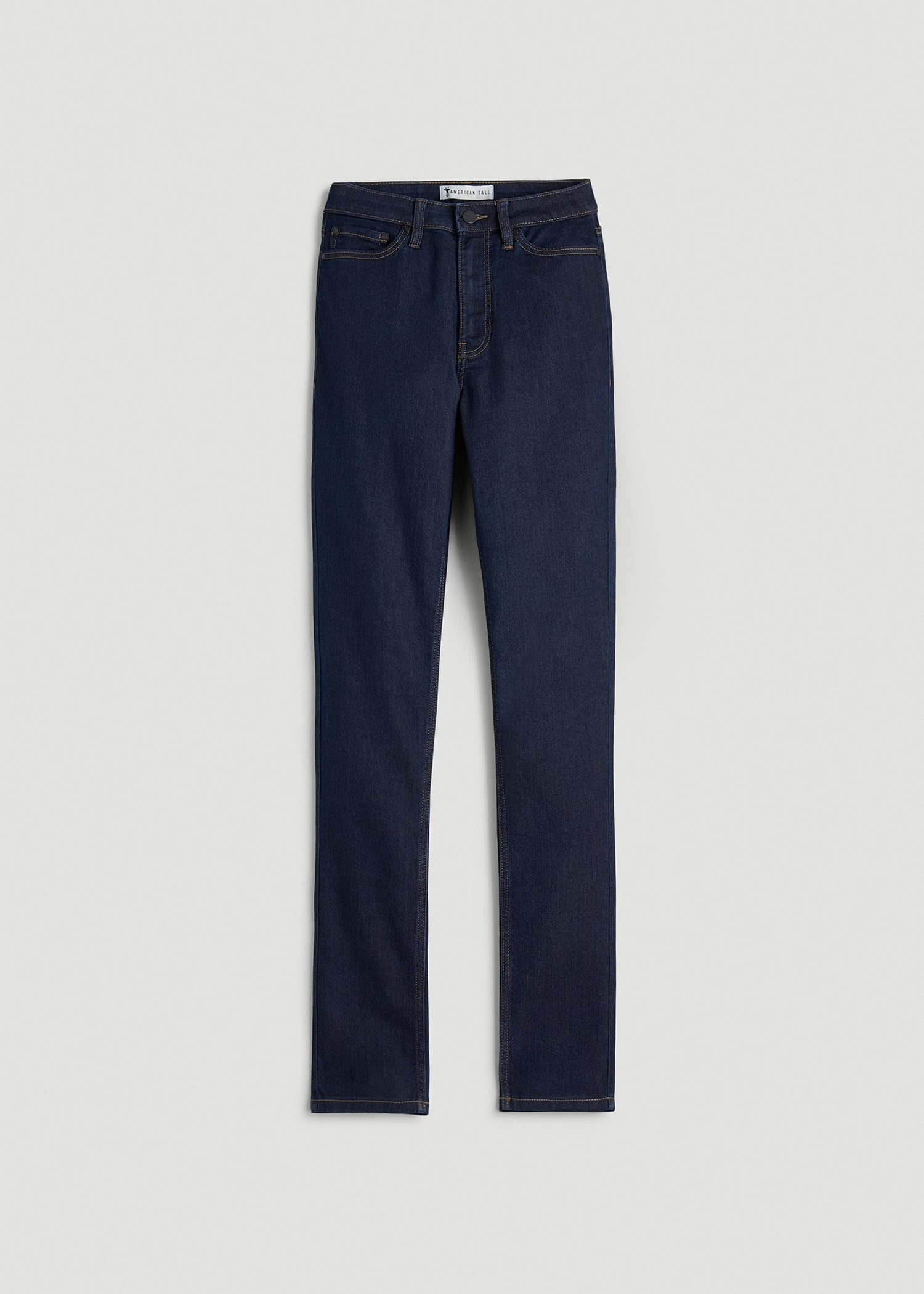 American Tall Women Georgia High-Rise Skinny Jeans for Tall Women in Deep Indigo Wash