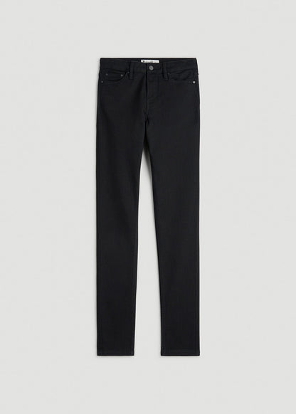 American Tall Women Sarah Mid-Rise Skinny Jeans for Tall Women in Optimum Black
