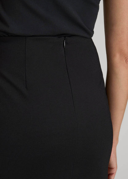 American Tall Women Freedom Flex Pencil Skirt for Tall Women in Black