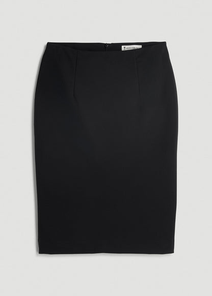 American Tall Women Freedom Flex Pencil Skirt for Tall Women in Black
