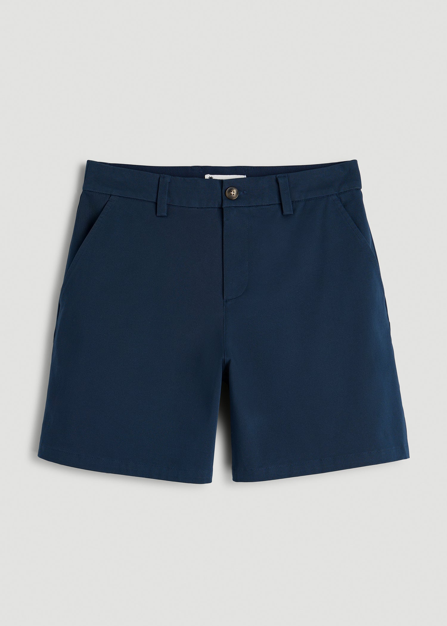 American Tall Women Stretch Commuter Chino Shorts for Tall Women in Navy Blue
