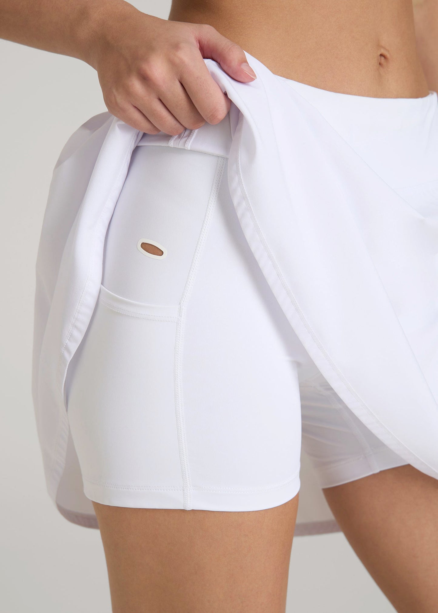 American Tall Women Athletic Skort for Tall Women in Bright White