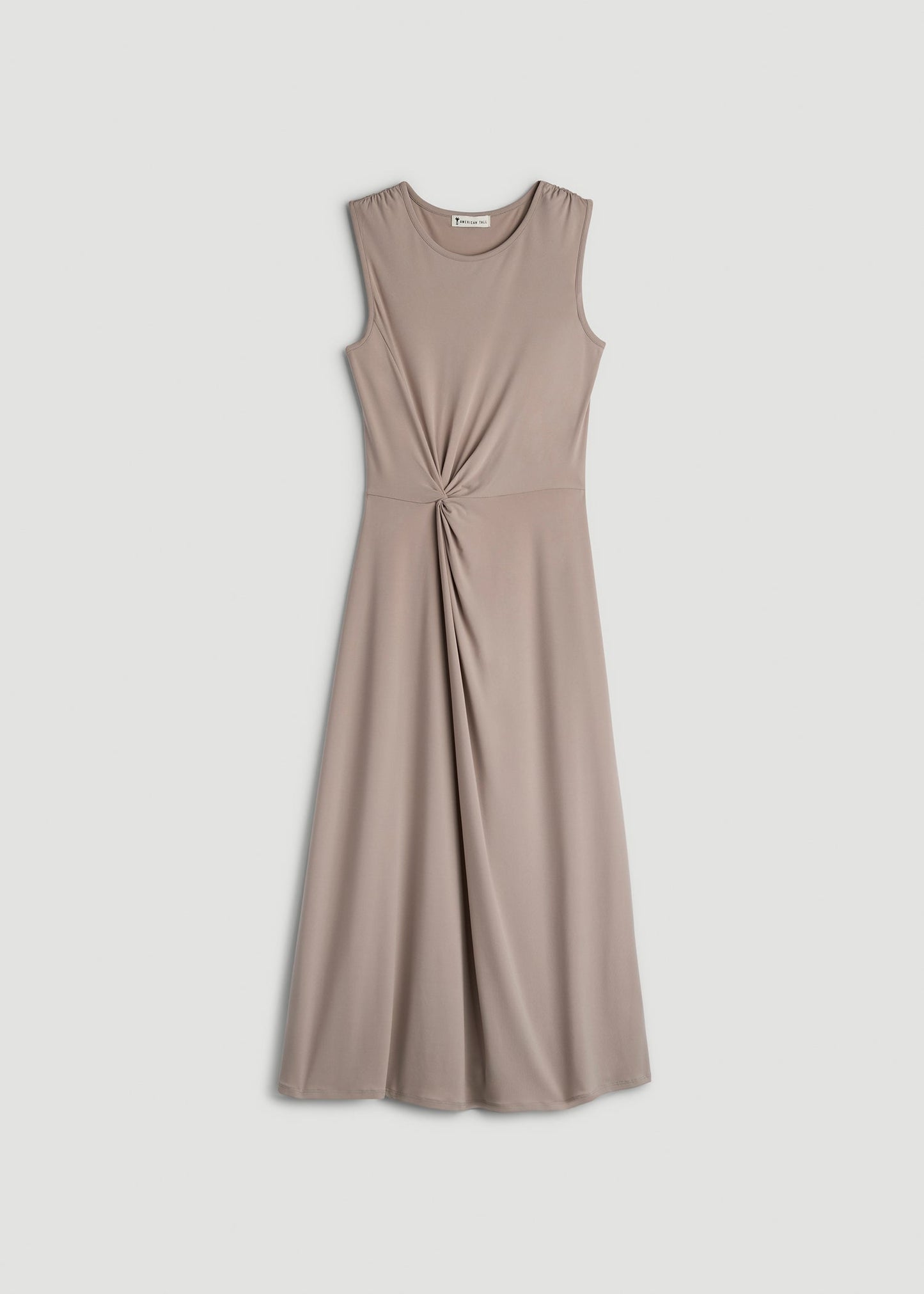American Tall Women|Men Sleeveless Knot Front Dress for Tall Women in Atmosphere