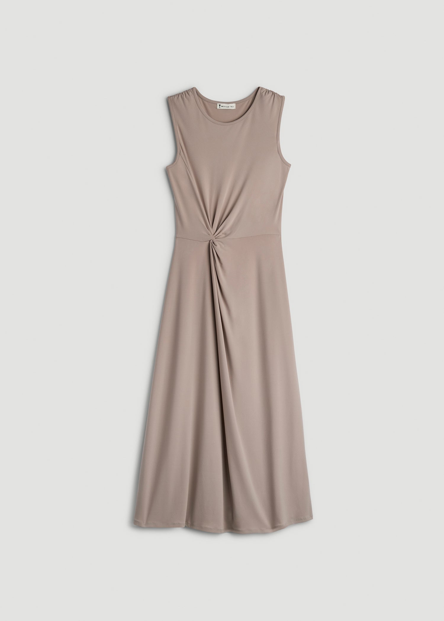 American Tall Women|Men Sleeveless Knot Front Dress for Tall Women in Atmosphere