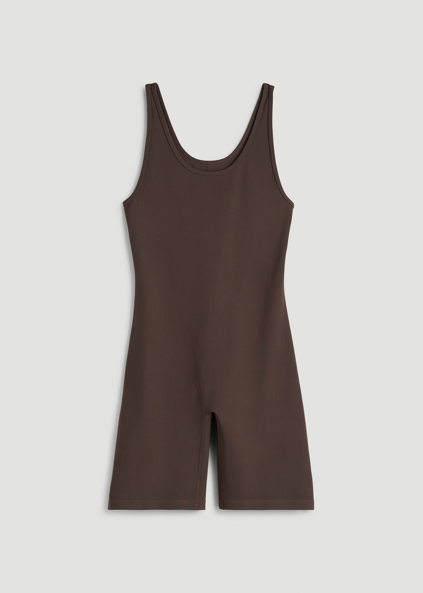American Tall Women Balance Scoopneck Romper for Tall Women in Espresso