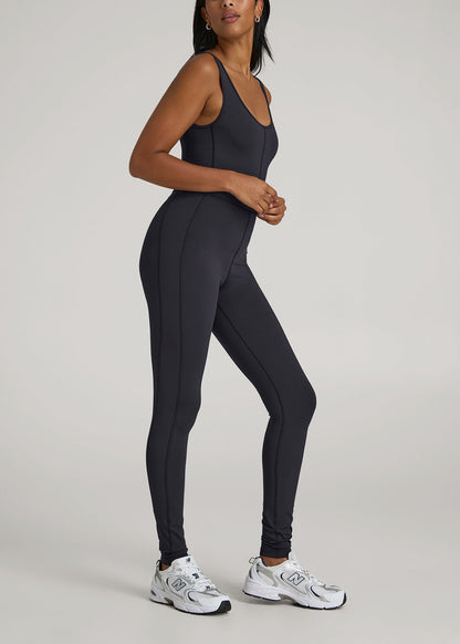 American Tall Women Balance Scoop Neck Jumpsuit for Tall Women in Black