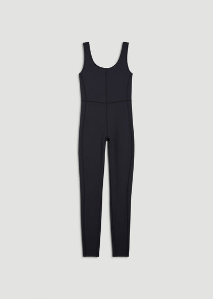 American Tall Women Balance Scoop Neck Jumpsuit for Tall Women in Black