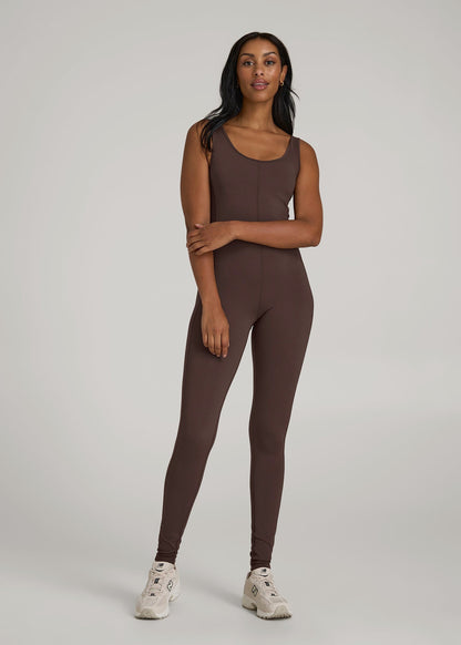 American Tall Women|Men Balance Scoop Neck Jumpsuit for Tall Women in Espresso