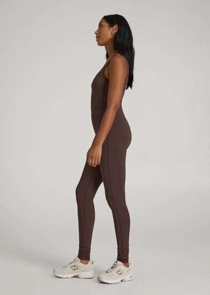 American Tall Women|Men Balance Scoop Neck Jumpsuit for Tall Women in Espresso