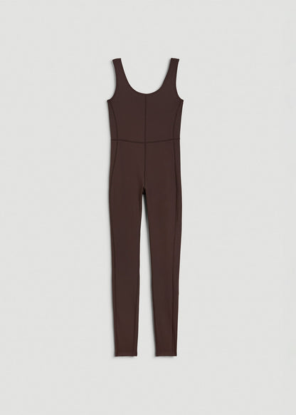 American Tall Women|Men Balance Scoop Neck Jumpsuit for Tall Women in Espresso