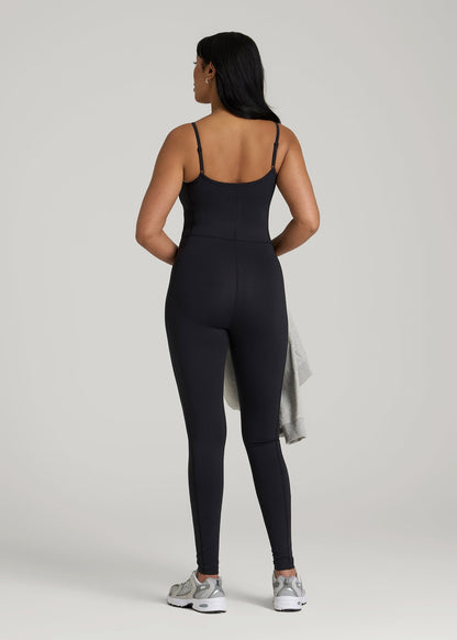 American Tall Women|Men Balance Spaghetti Strap Jumpsuit for Tall Women in Black