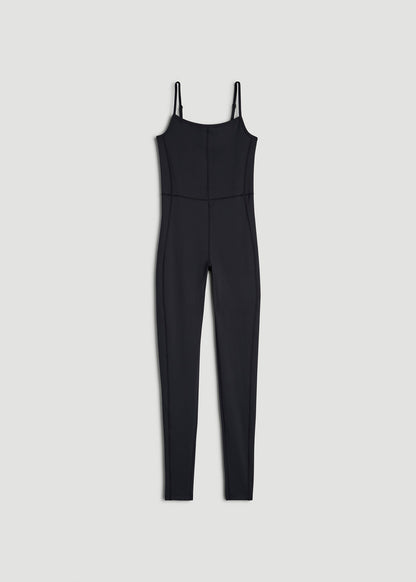 American Tall Women|Men Balance Spaghetti Strap Jumpsuit for Tall Women in Black