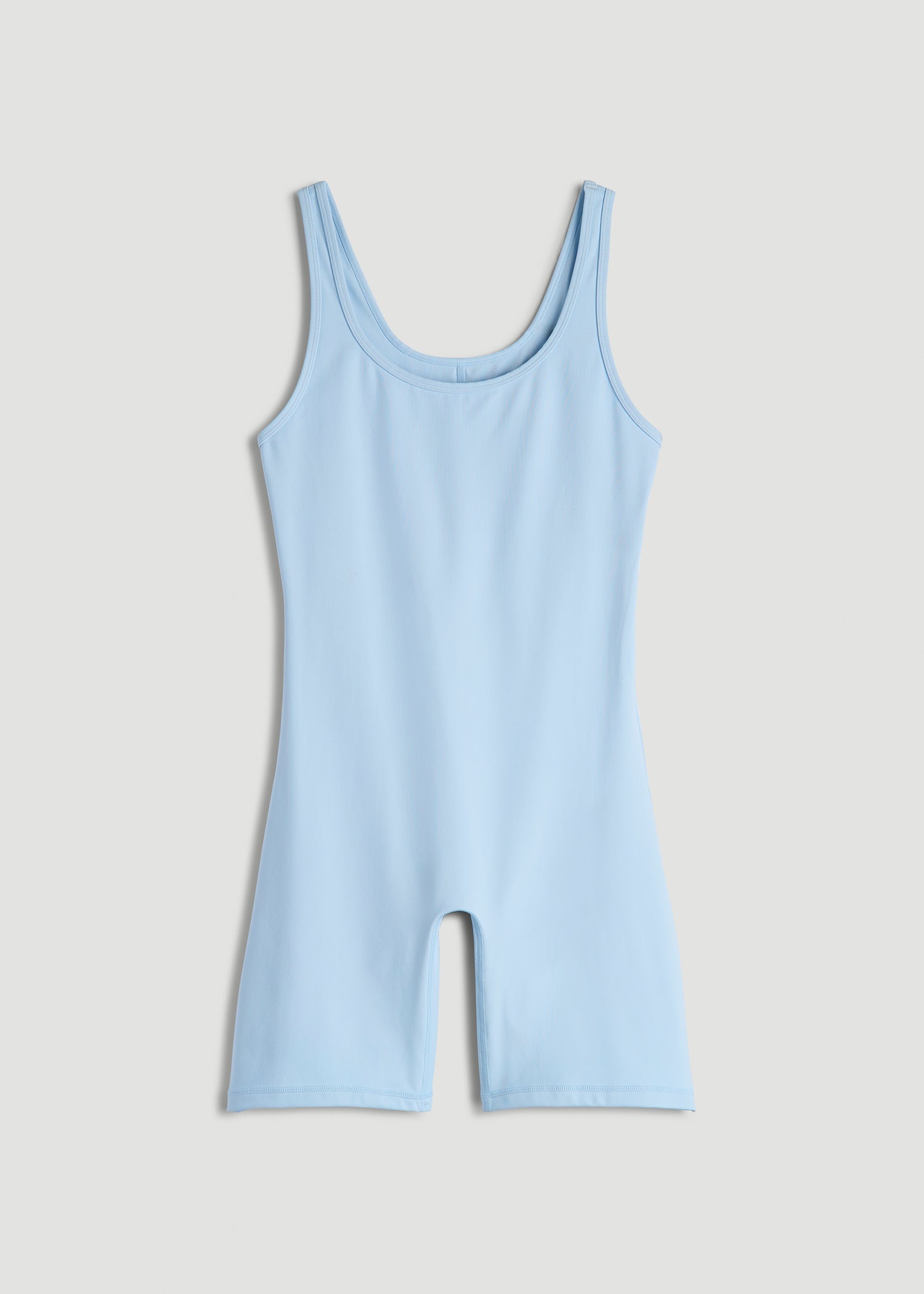 American Tall Women|Men Balance Scoopneck Romper for Tall Women in Ice Blue