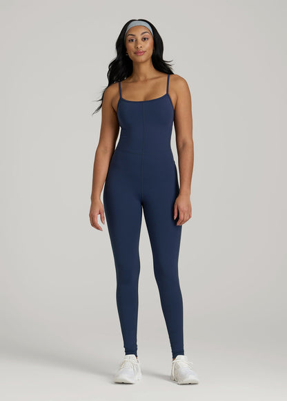 American Tall Women|Men Balance Spaghetti Strap Jumpsuit for Tall Women in Regal Blue